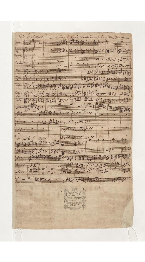 Originalpartitur BWV 34 – handschriftlicher Ausschnitt