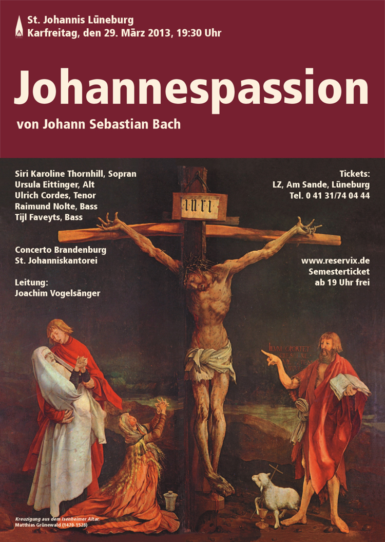 Historisches Konzertplakat der Kantorei
