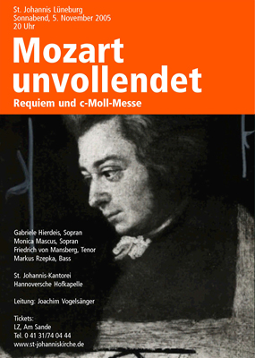 Historisches Konzertplakat der Kantorei