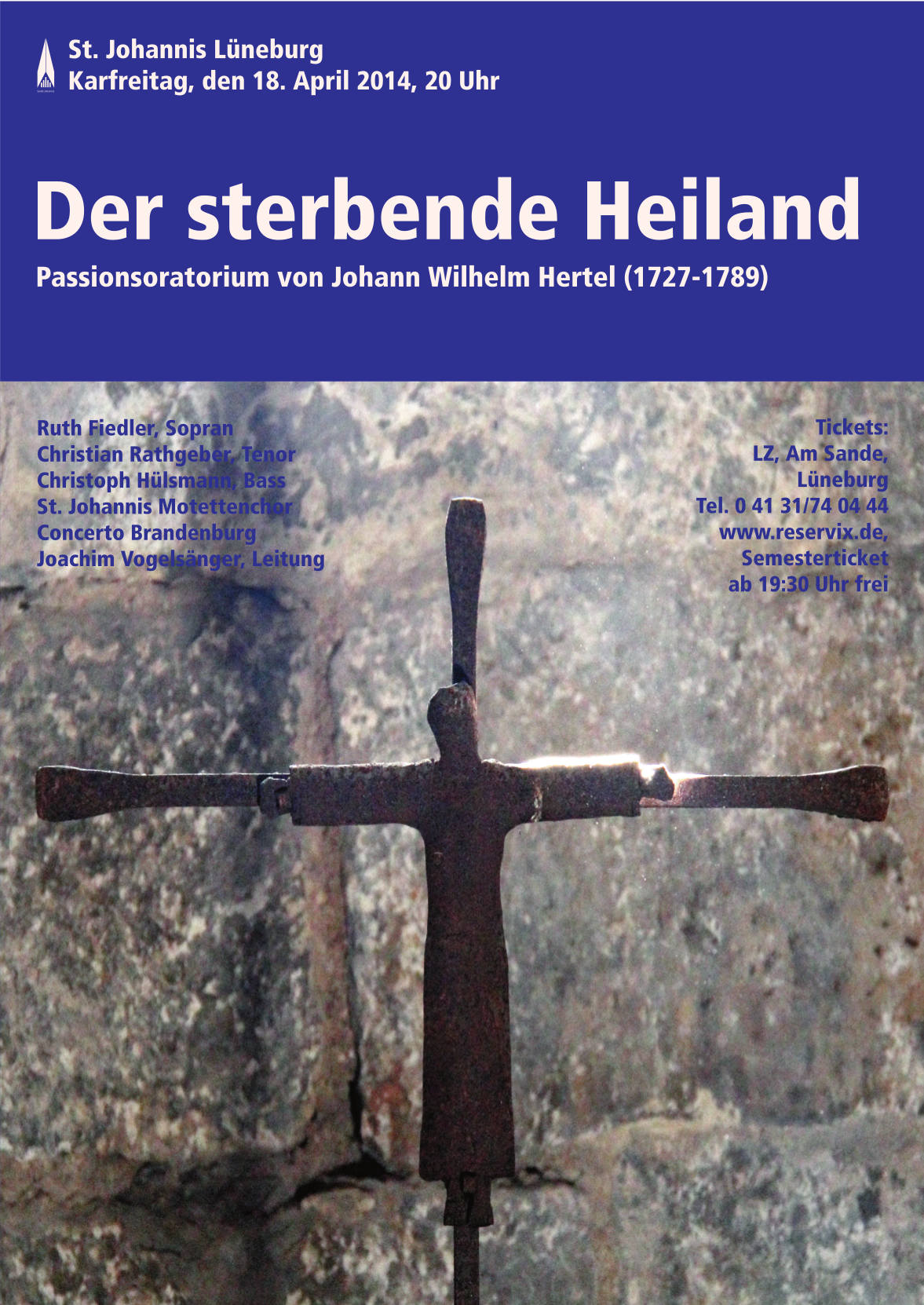 Historisches Konzertplakat der Kantorei